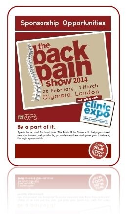 Back Pain Show Sponsorship Brochure